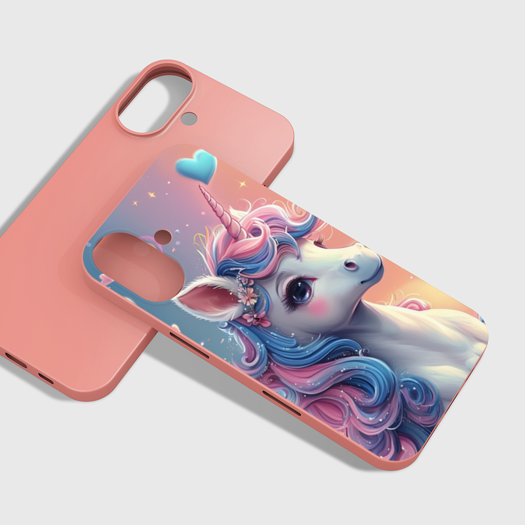 Pastel Kawaii Unicorn Wallpaper iPhone 16 Plus Case