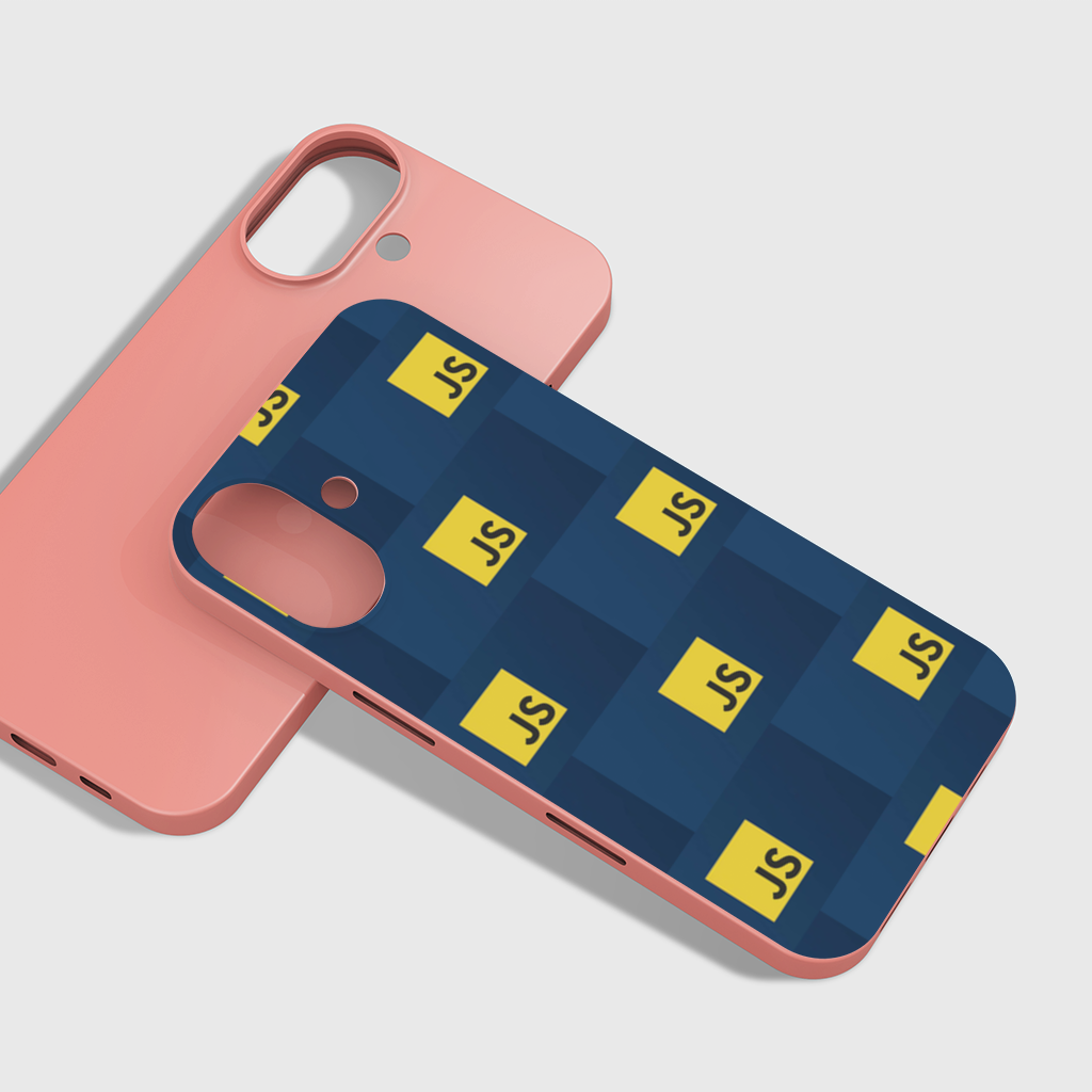 Javascript baskılı mükemmel ürün iPhone 16 Plus Case
