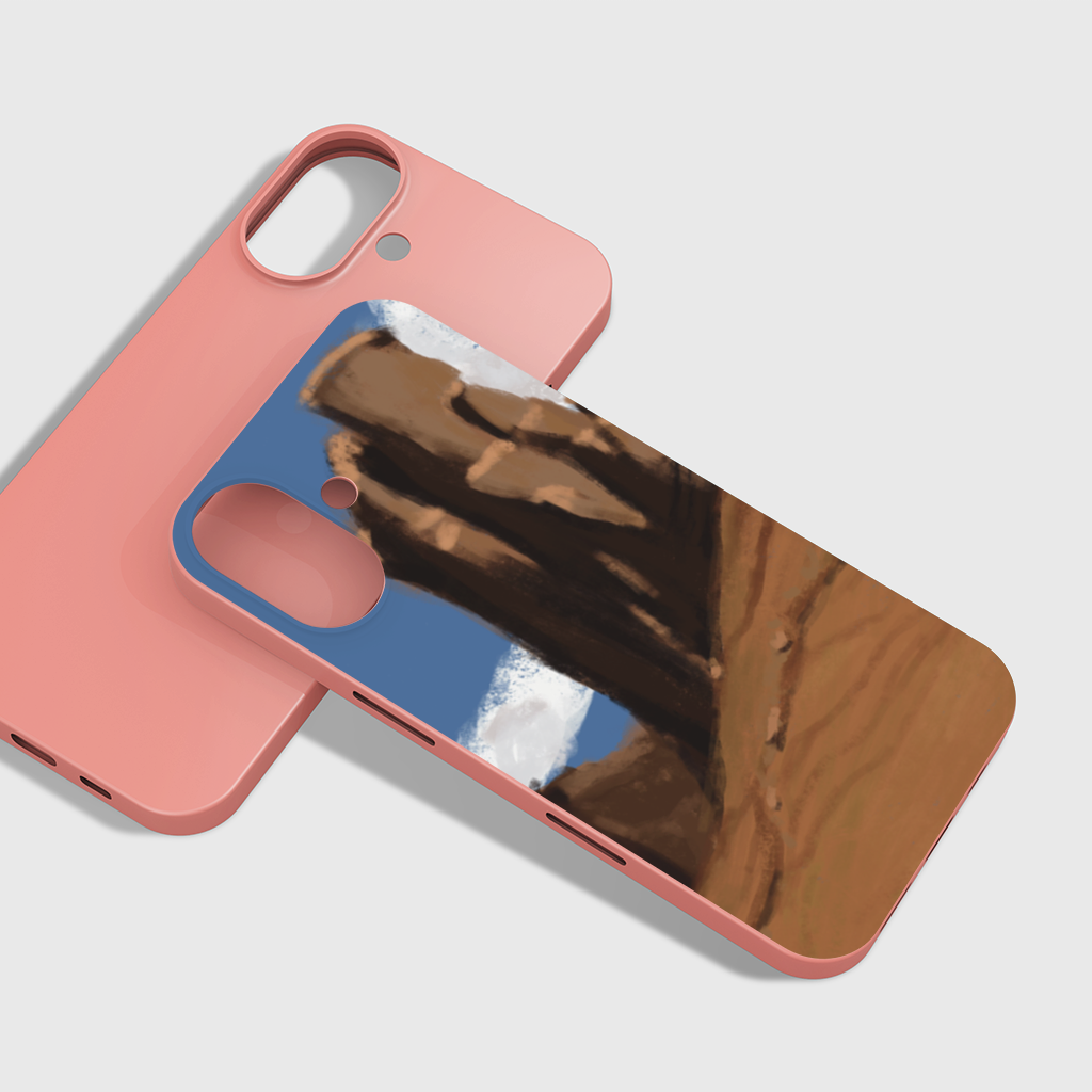 Desert Monolith Stylized Environment Concept Phone Case iPhone 16 Plus Case
