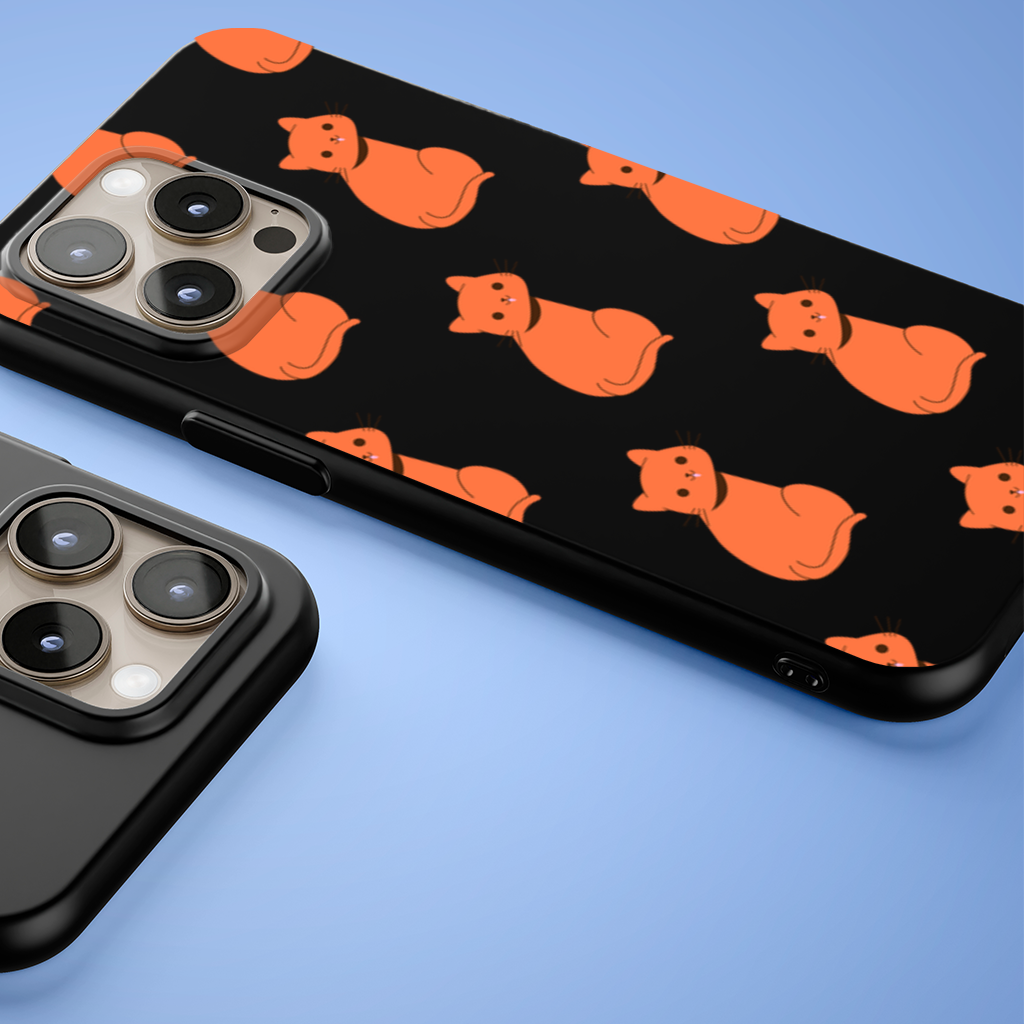 Kawaii Orange Cat Blep iPhone 15 Pro and Pro Max Case