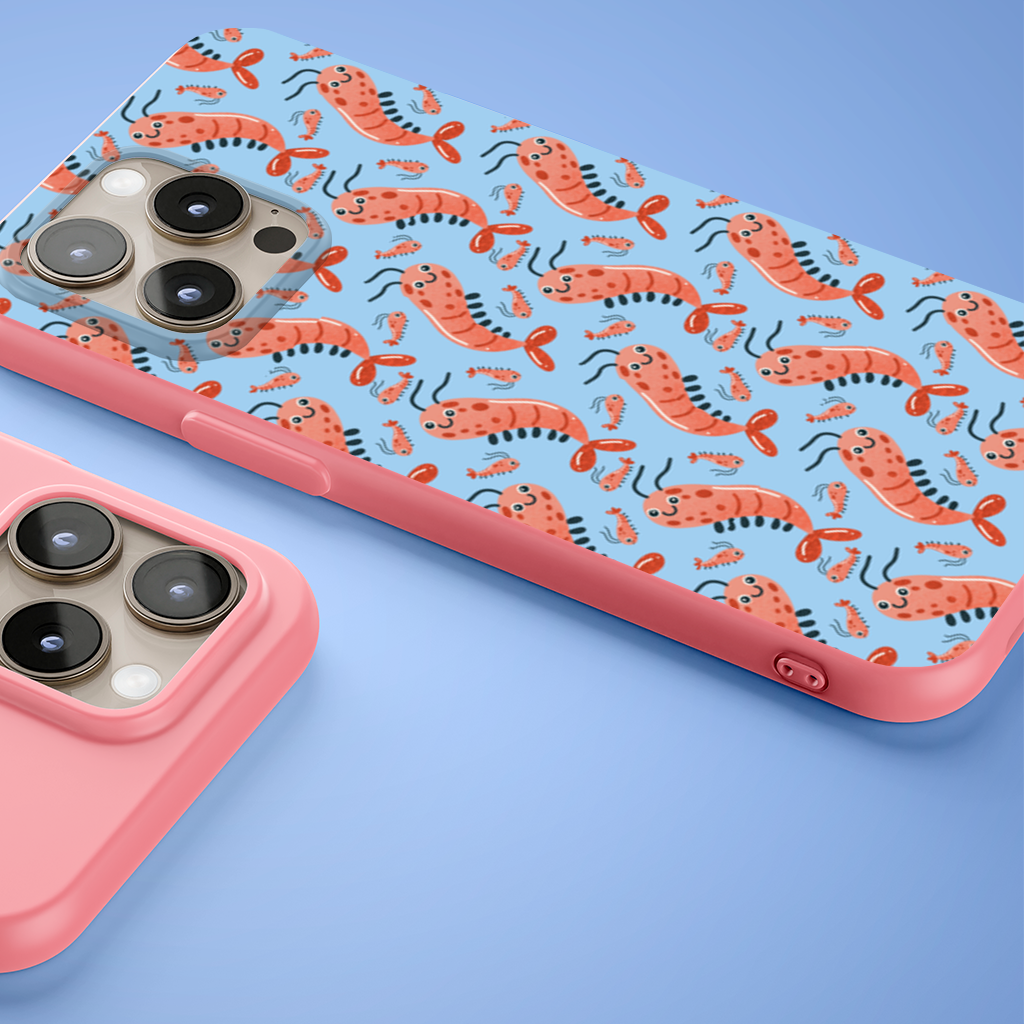 Cute Shrimps iPhone 15 Pro Max Case