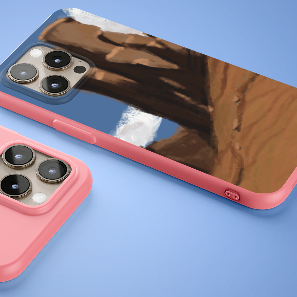 Desert Monolith Stylized Environment Concept Phone Case iPhone 15 Pro Max Case