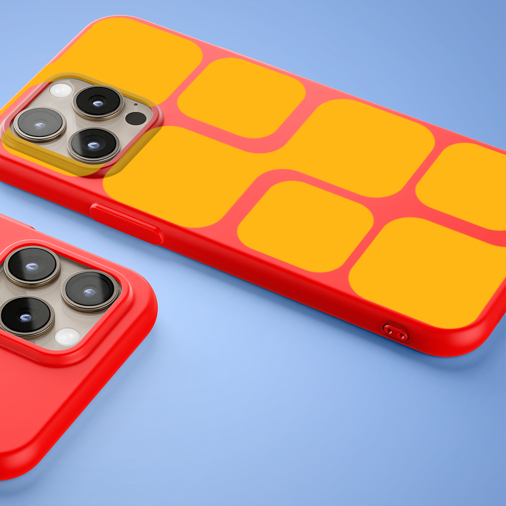 Yellow Geometric Labyrinth and Modern Abstract Pattern iPhone 15 Pro and Pro Max Case