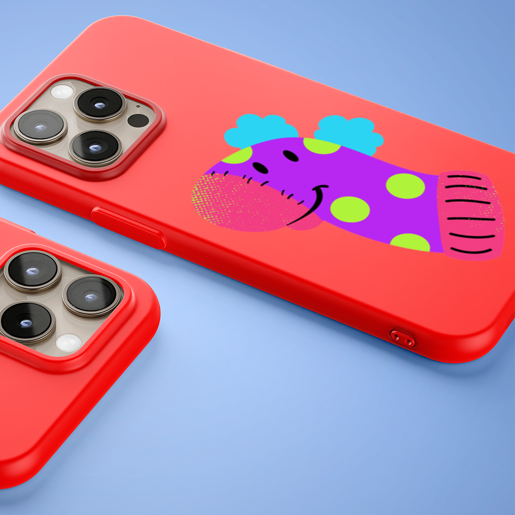 Cute Colorful Dinosaur Illustration iPhone 15 Pro and Pro Max Case