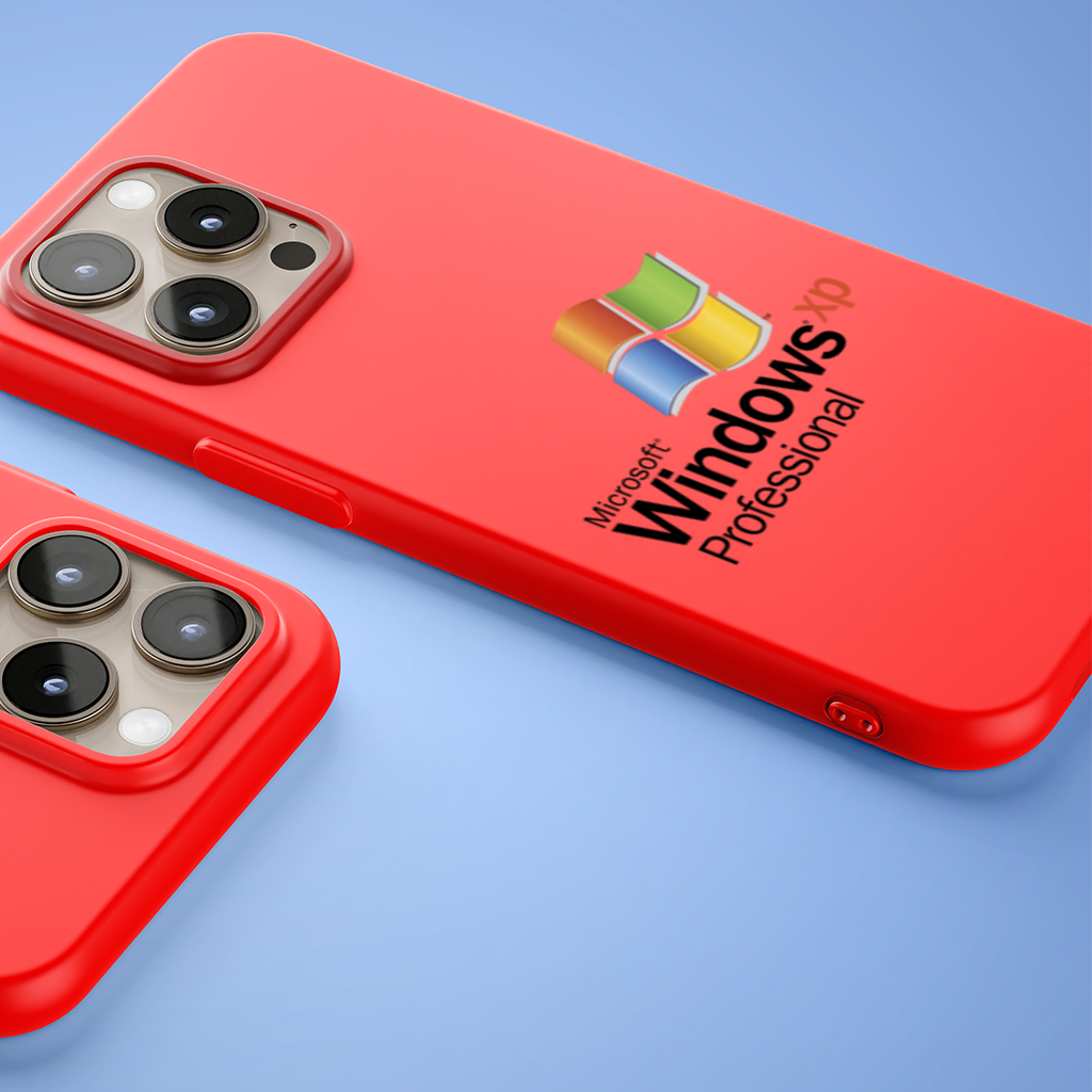Digital Nostalgia Windows XP Iconic Logo iPhone 15 Pro and Pro Max Case