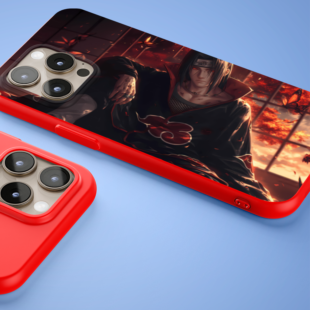 Itachi Uchiha  The Crimson Sunset of Sacrifice iPhone 15 Pro and Pro Max Case
