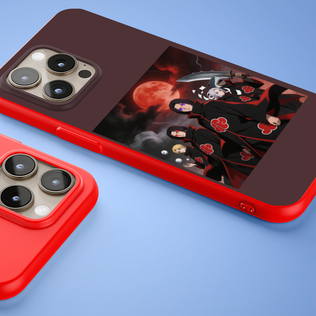 Akatsuki Members  Shadows of the Red Cloud iPhone 15 Pro and Pro Max Case