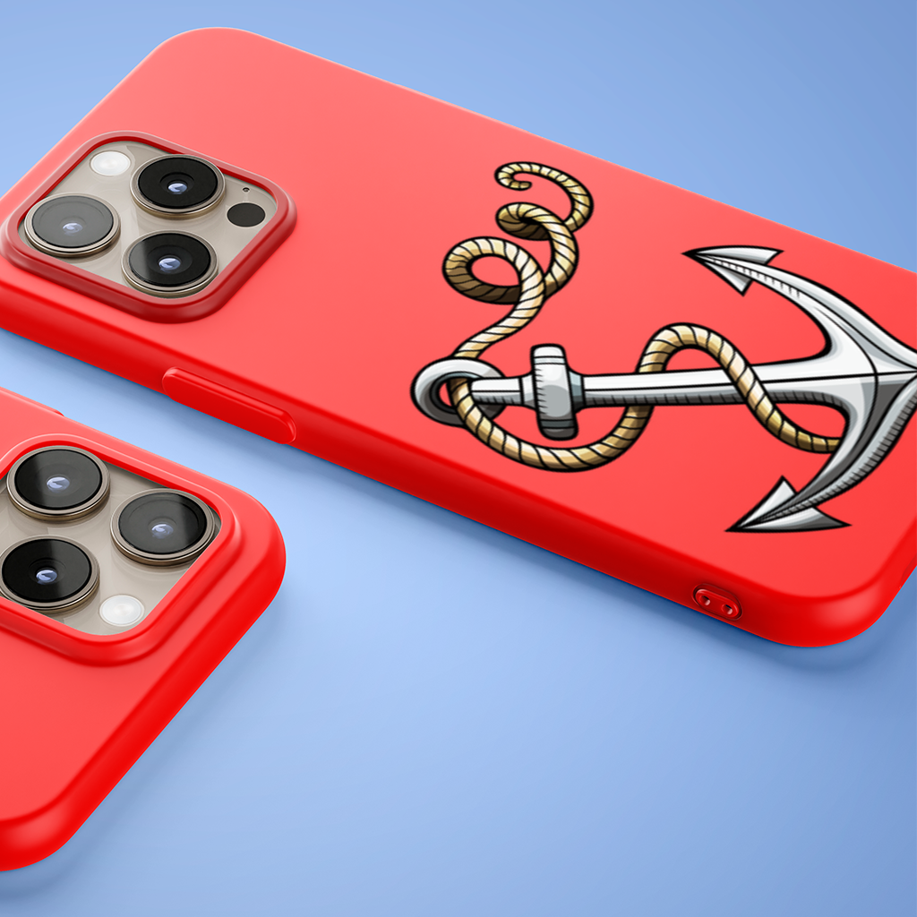 Sailor Anchor with Rope Tattoo Art iPhone 15 Pro and Pro Max Case