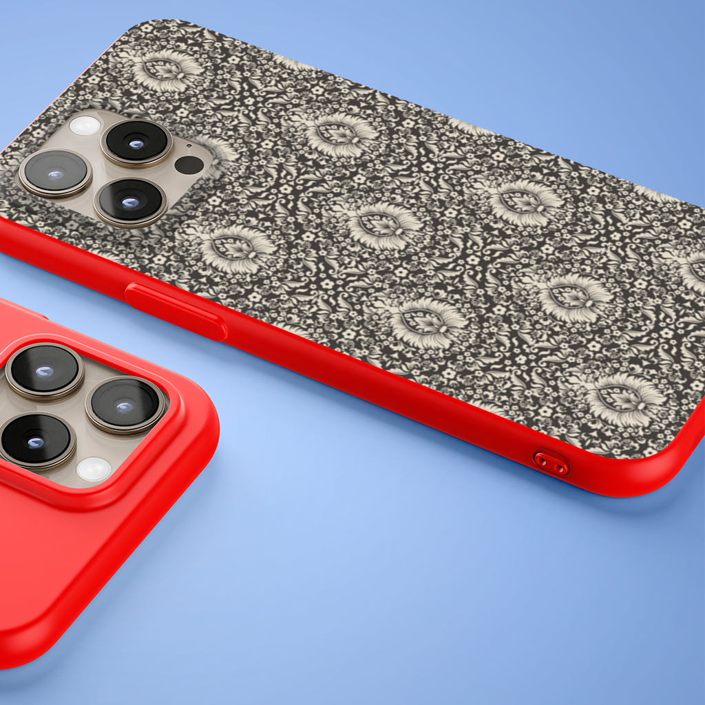 Classic Vintage Damask Floral Pattern iPhone 15 Pro and Pro Max Case