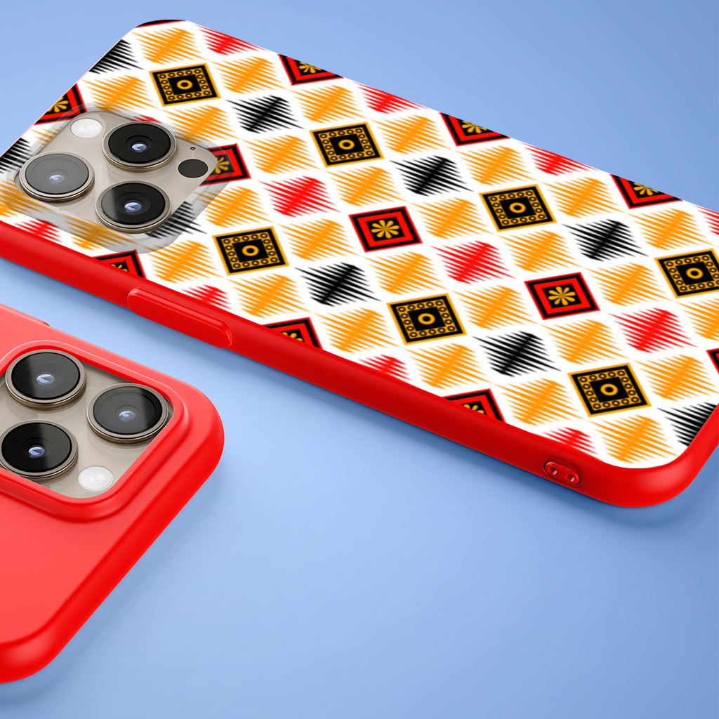 Vibrant Ethnic Geometric Motif iPhone 15 Pro and Pro Max Case