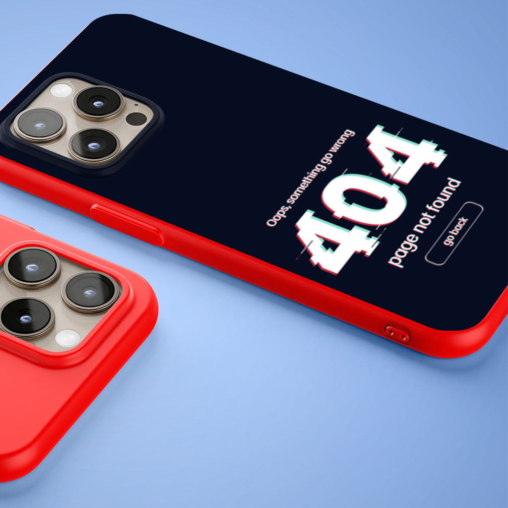 404 Error Glitch Design iPhone 15 Pro and Pro Max Case
