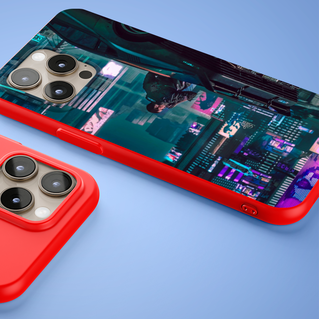 Cyberpunk Themed Customizable Gaming Design Product iPhone 15 Pro and Pro Max Case