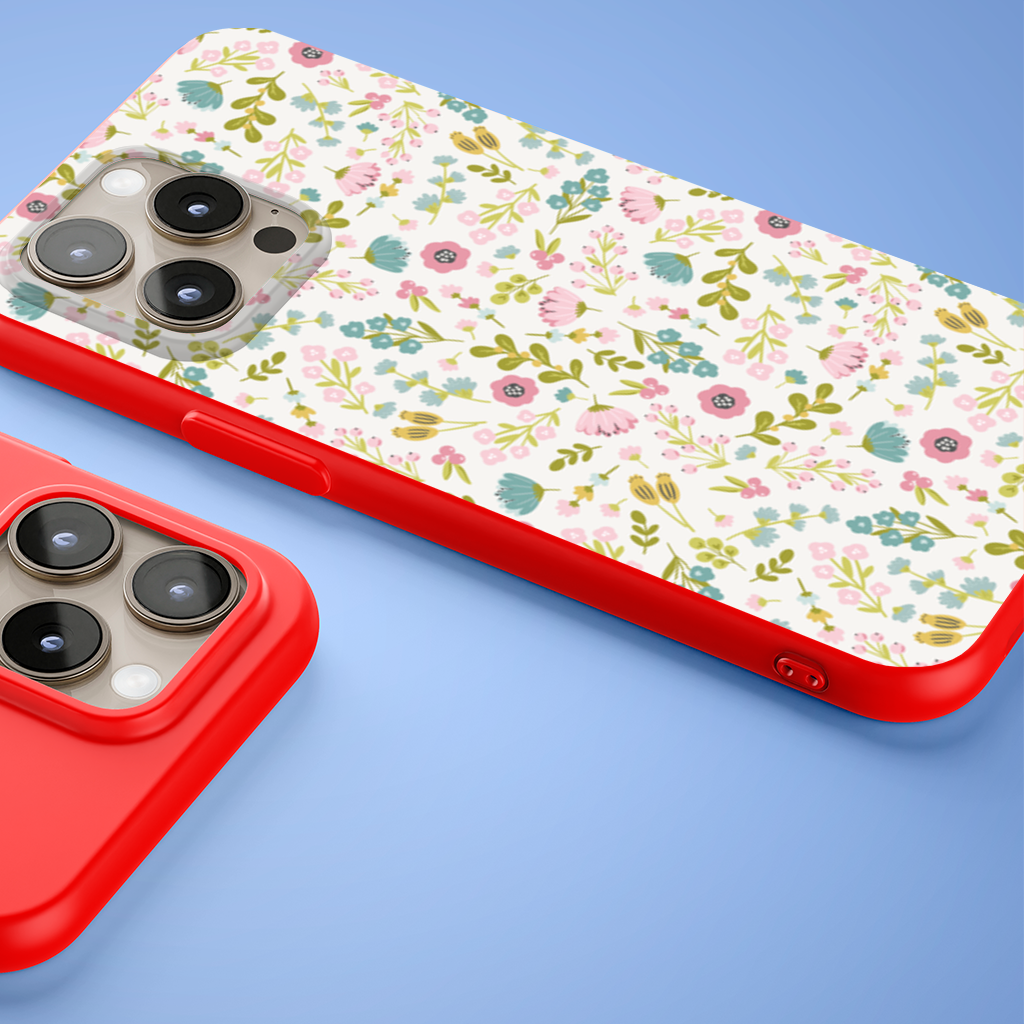 Pastel Spring Floral iPhone 15 Pro and Pro Max Case