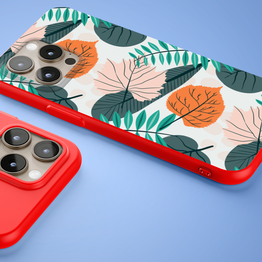 Modern Tropical Leaves iPhone 15 Pro and Pro Max Case