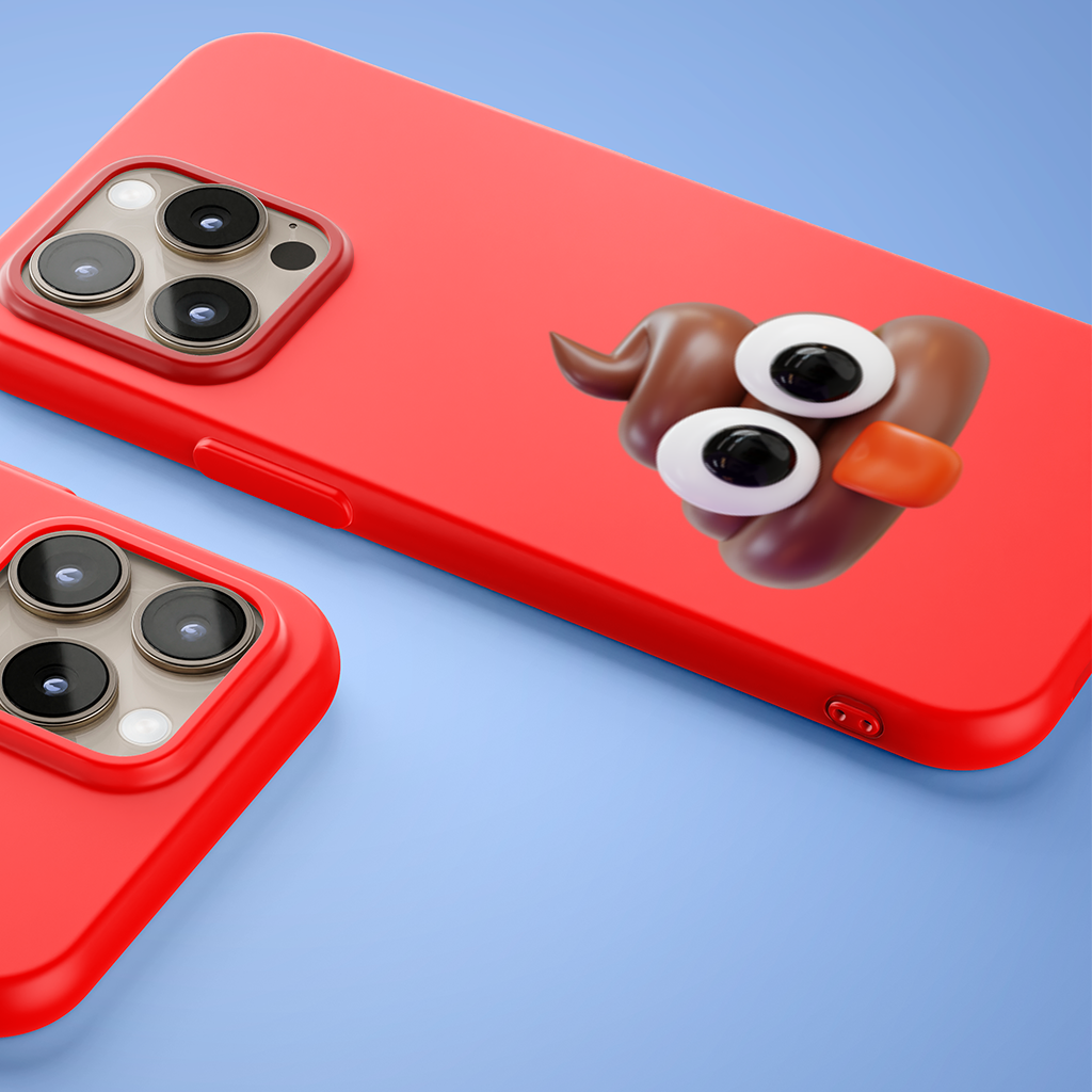 3D Silly Emoji iPhone 15 Pro and Pro Max Case