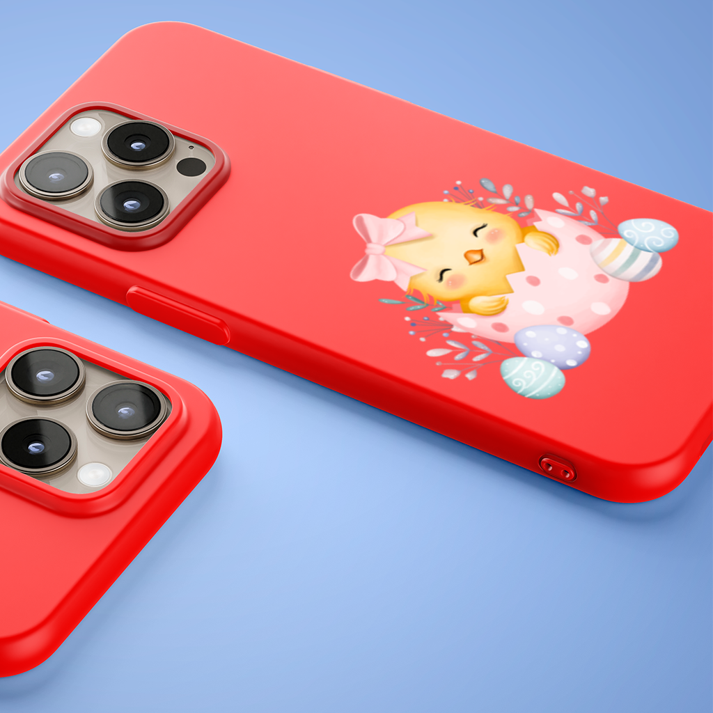 Easter Chick with Eggs iPhone 15 Pro and Pro Max Case