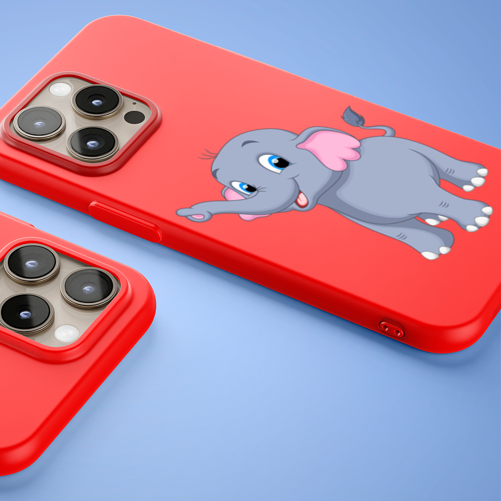 Cute Blue Elephant iPhone 15 Pro and Pro Max Case