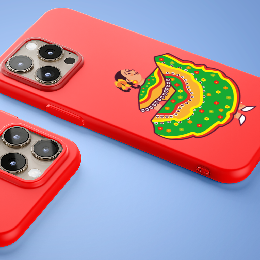 Mexican Folkloric Dancer Woman iPhone 15 Pro and Pro Max Case