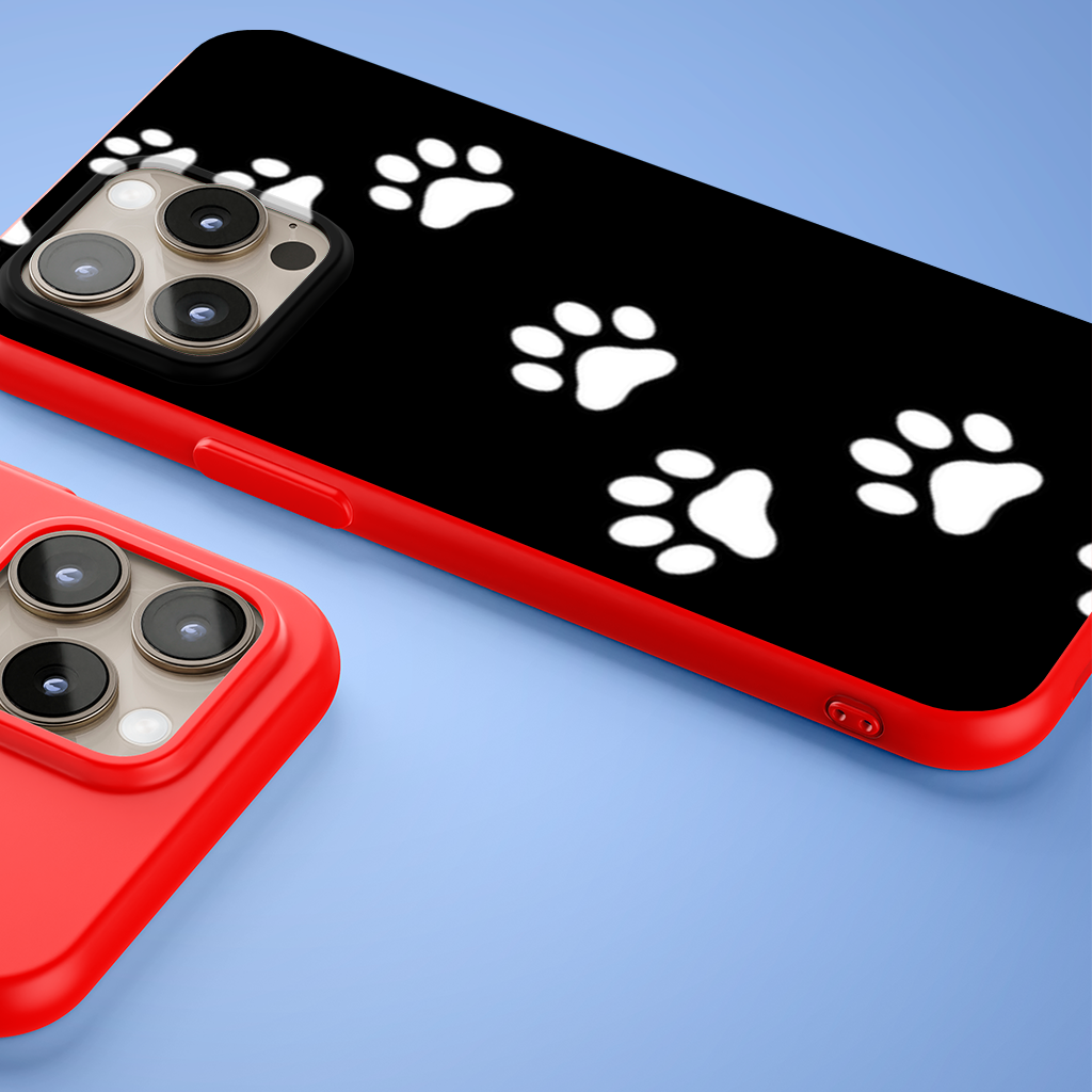 Paw Prints Trail iPhone 15 Pro and Pro Max Case