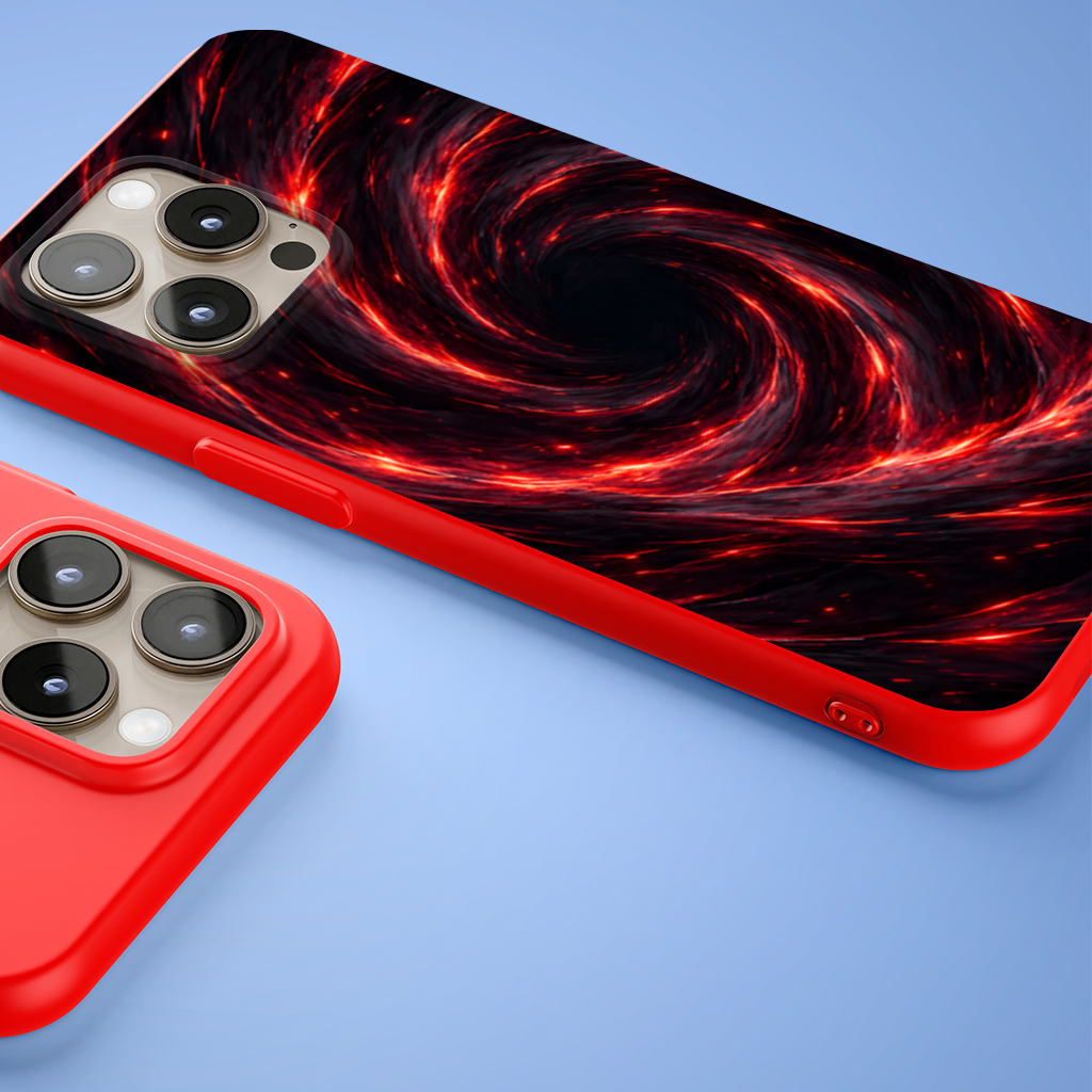 Uchiha Brothers Eternal Black Flames of Amaterasu iPhone 15 Pro and Pro Max Case