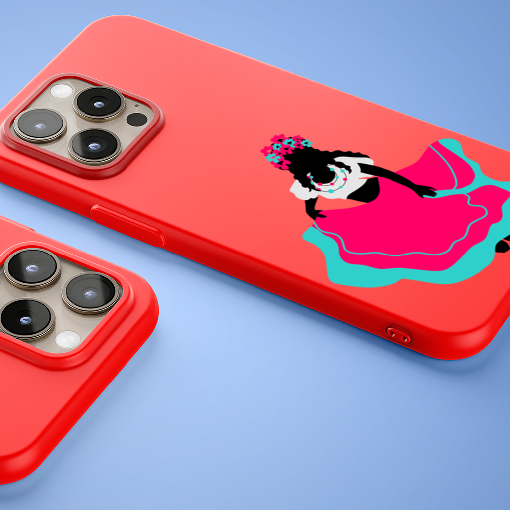 Mexican Folklorico Dancer Silhouette iPhone 15 Pro and Pro Max Case