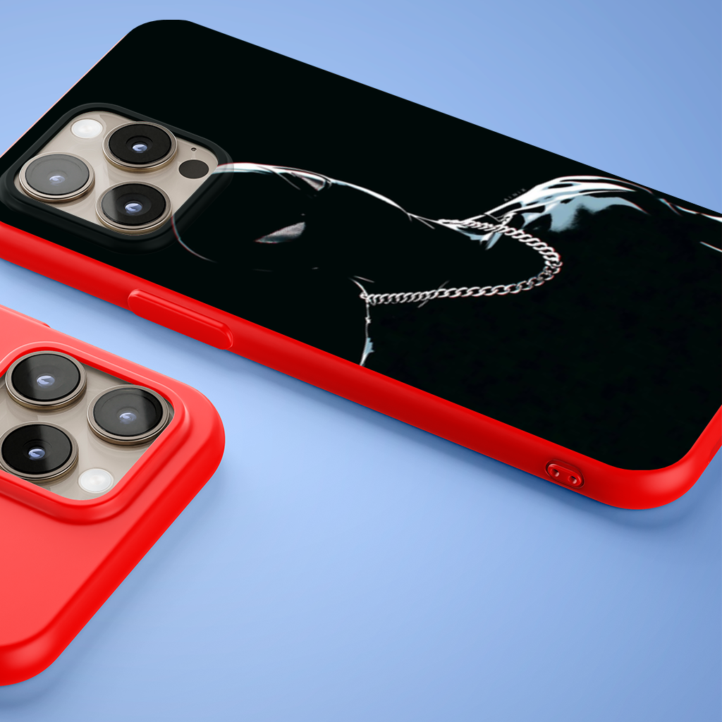 Masked Hero Silver Chain iPhone 15 Pro and Pro Max Case