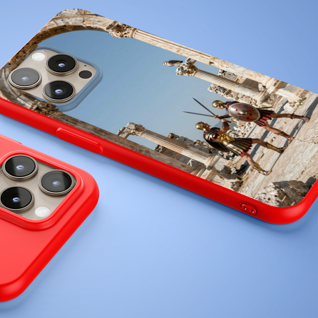Ancient Roman Soldier Duel iPhone 15 Pro and Pro Max Case