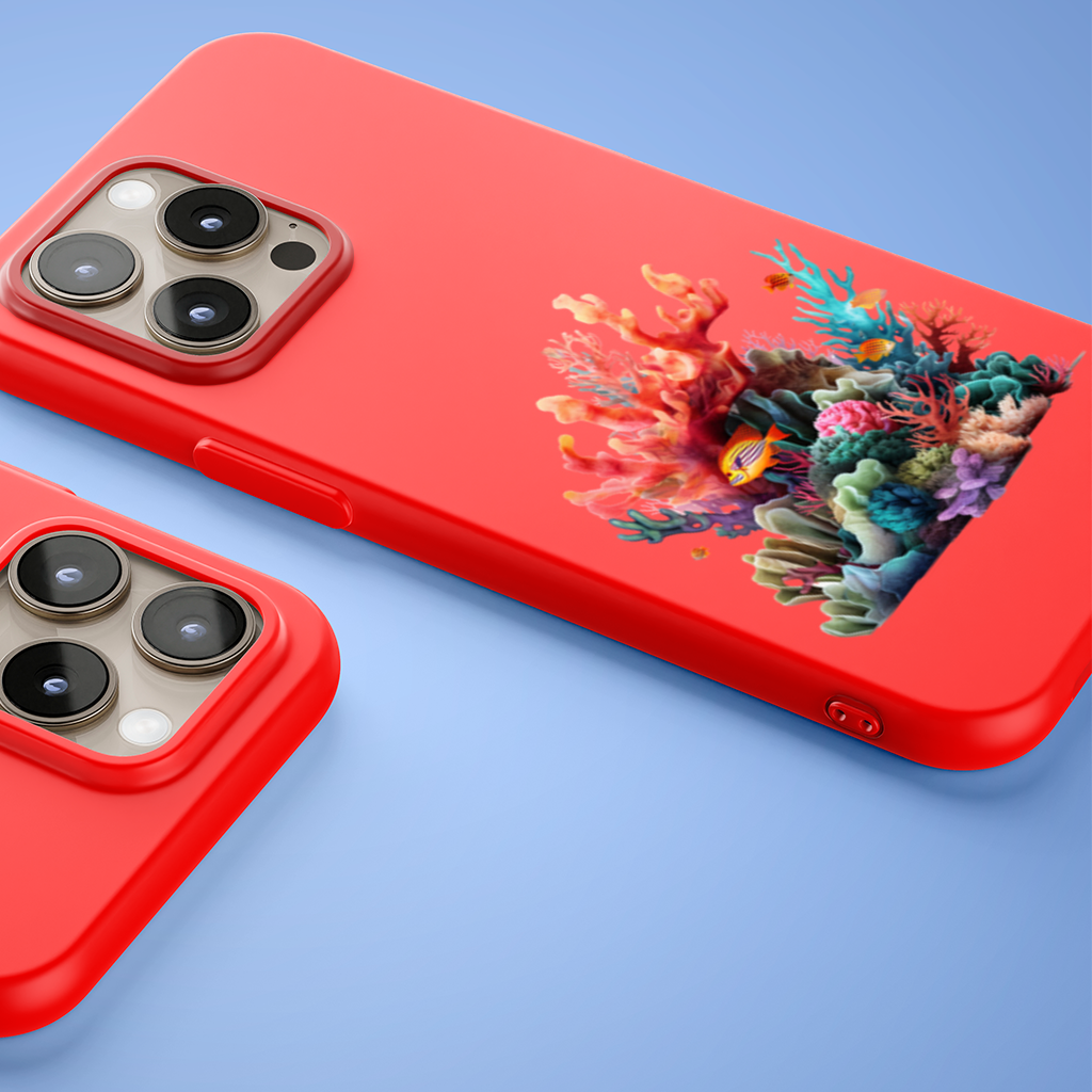 Vibrant Coral Reef and Tropical Fish iPhone 15 Pro and Pro Max Case