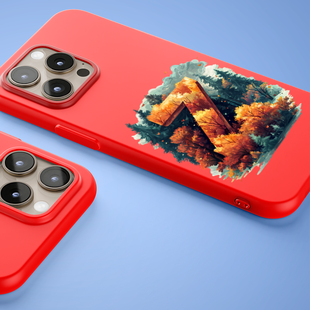 Autumn Leaf Forest Letter Z iPhone 15 Pro and Pro Max Case