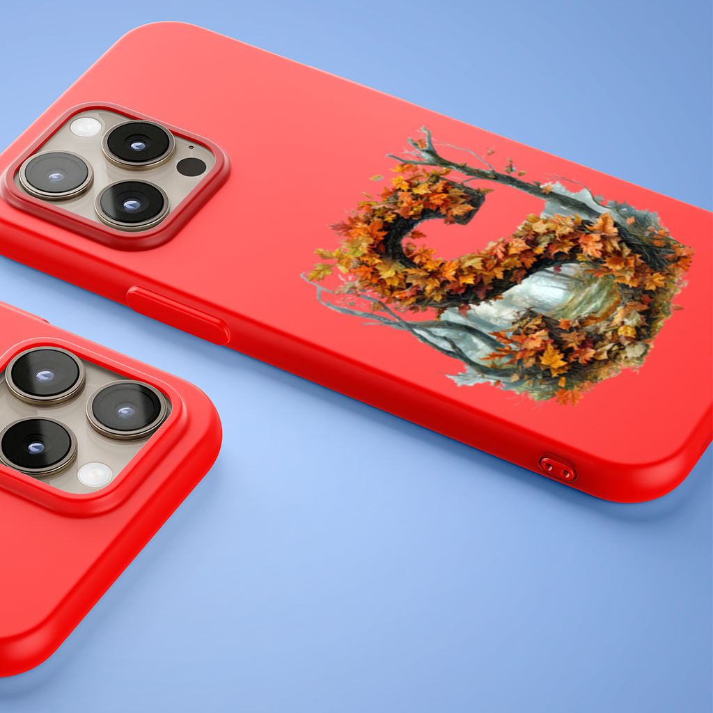 Autumn Maple Leaf Letter S iPhone 15 Pro and Pro Max Case