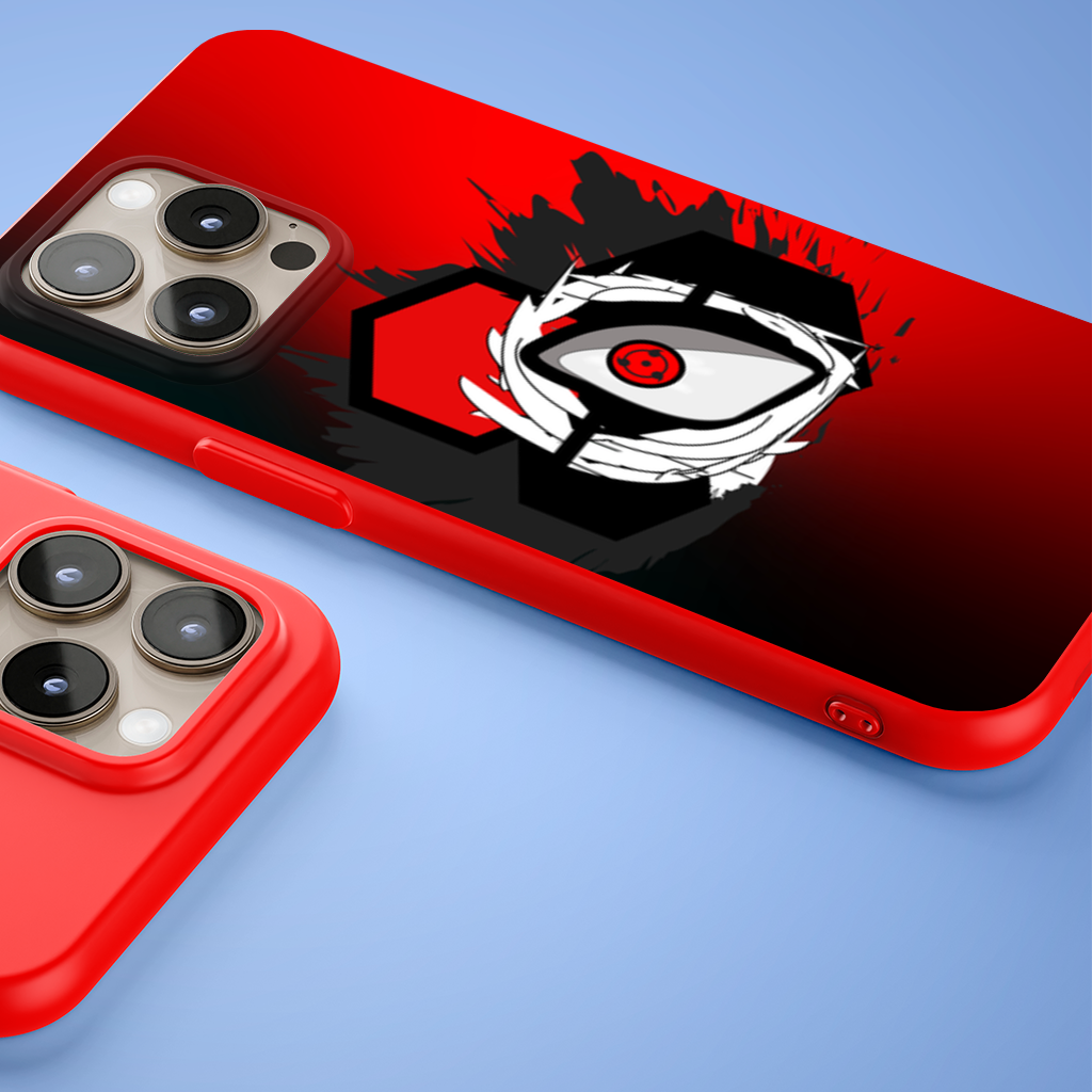 Mystic Red Eye Hexagon iPhone 15 Pro and Pro Max Case