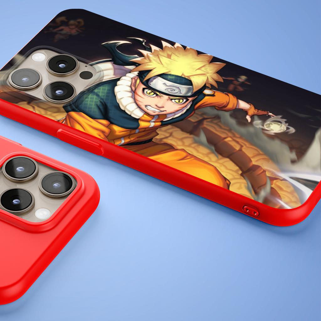 Golden Energy Fighter in Orange Jumpsuit iPhone 15 Pro and Pro Max Case