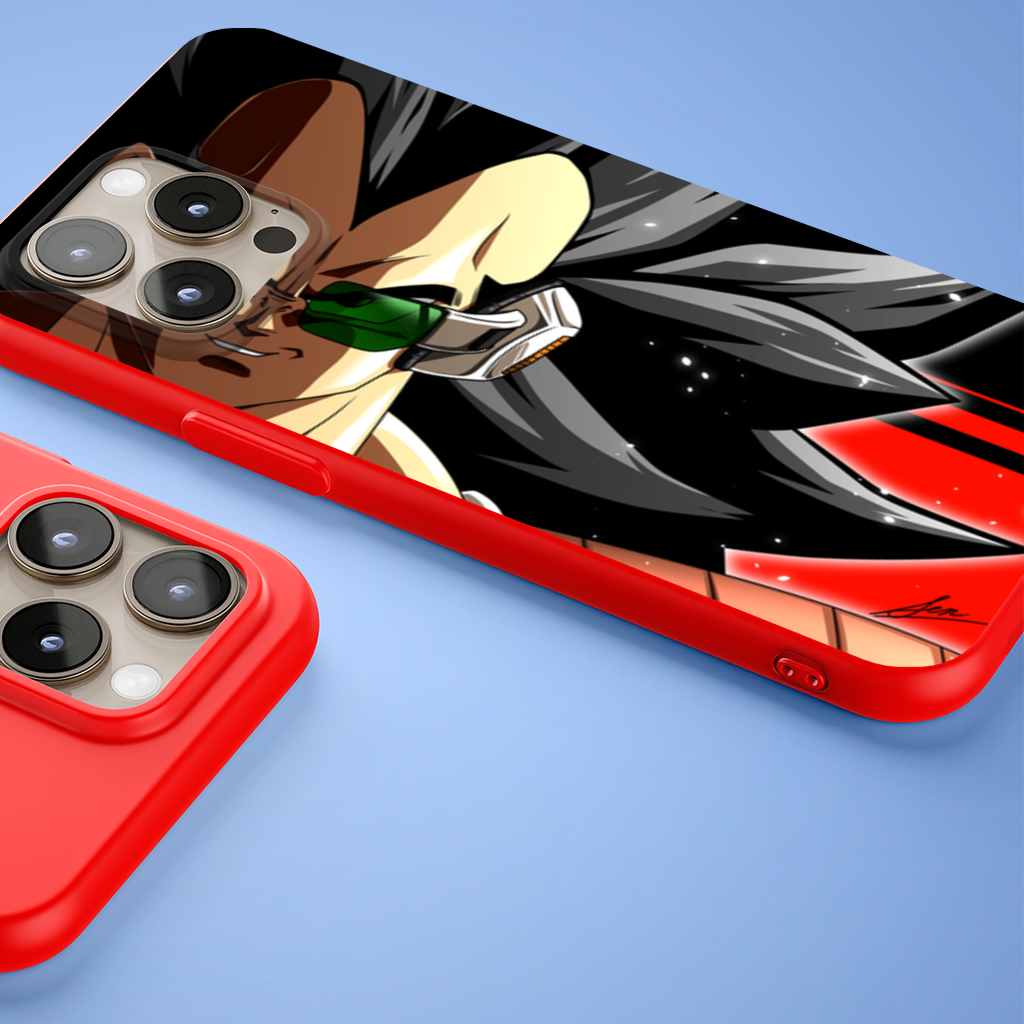 Red Eyed Armored Space Warrior iPhone 15 Pro and Pro Max Case