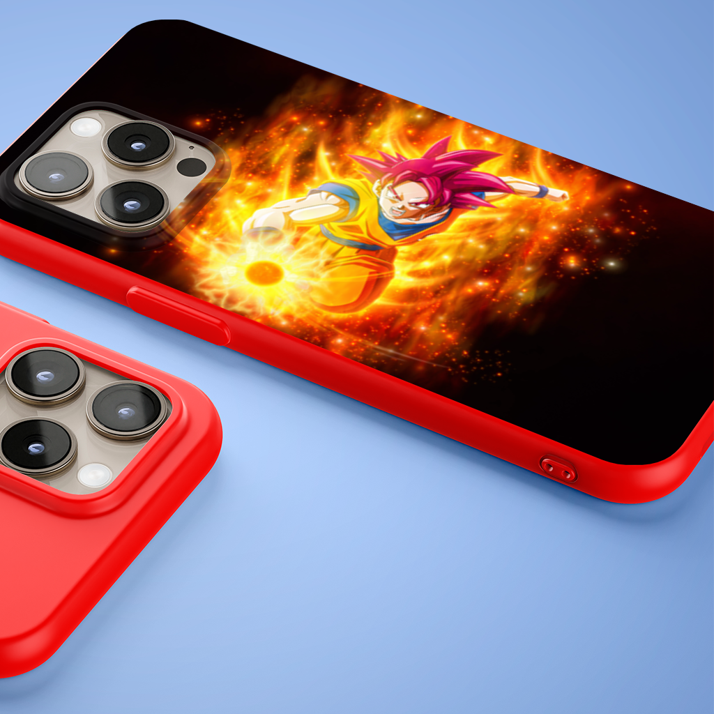 Fiery Pink Hair Warrior iPhone 15 Pro and Pro Max Case