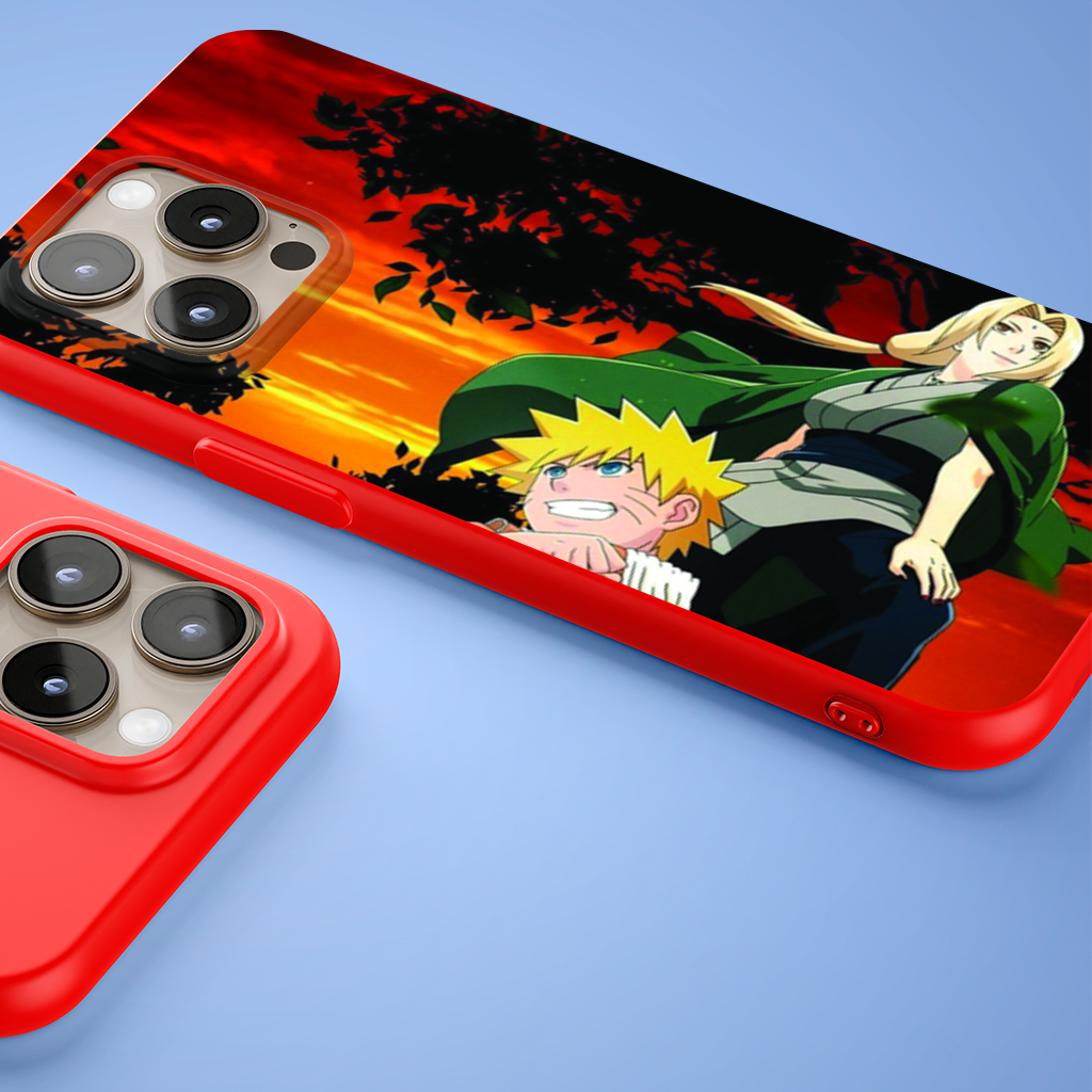 Orange Jacket Warrior Red Sunset iPhone 15 Pro and Pro Max Case