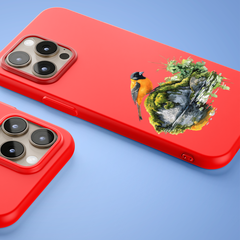 Orange Baltimore Oriole Bird iPhone 15 Pro Max Case