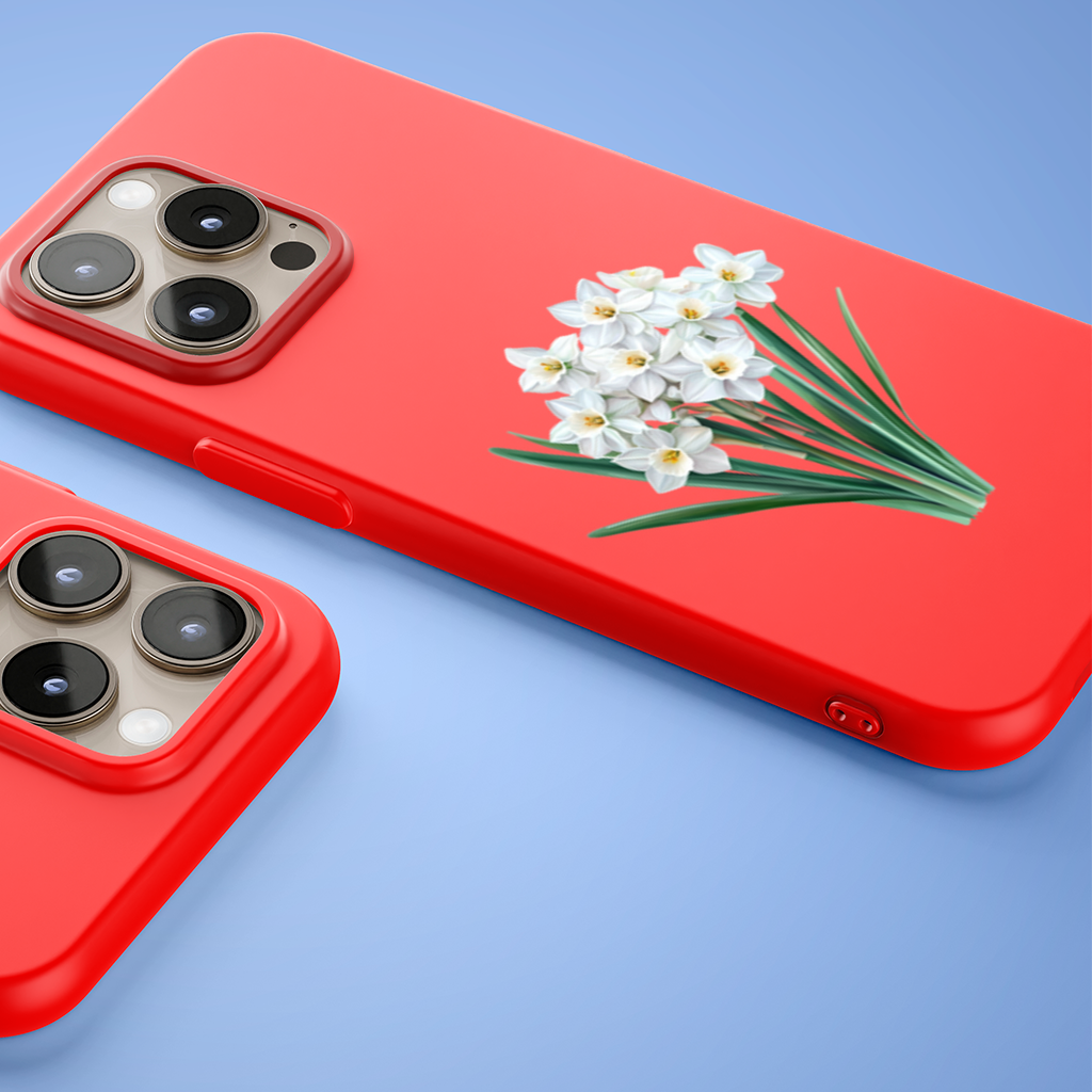 White Daffodil Bouquet Botanical 