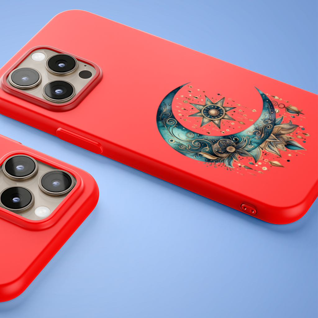 Boho Celestial Sun and Moon iPhone 15 Pro Max Case