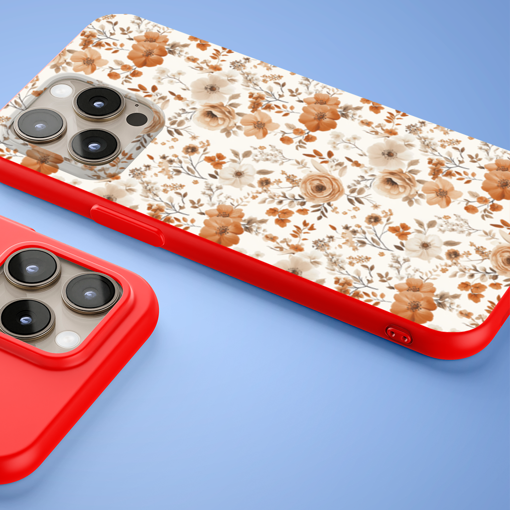 Terracotta Vintage Rose iPhone 15 Pro Max Case