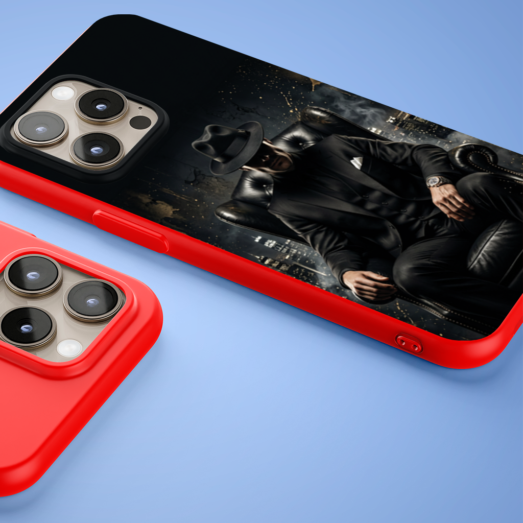 Mafia Boss Karanlık Şehir Portre iPhone 15 Pro Max Kılıfı
