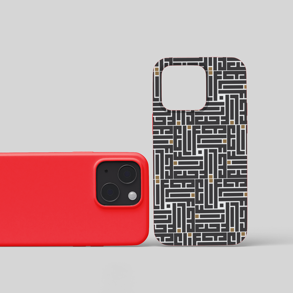 Kufi yazı- Elif iPhone 15 Plus Case