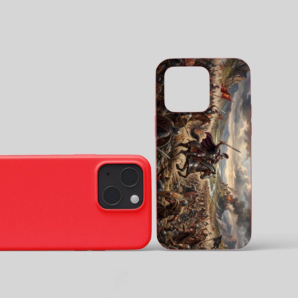Epic Battle Scene iPhone 15 Plus Case