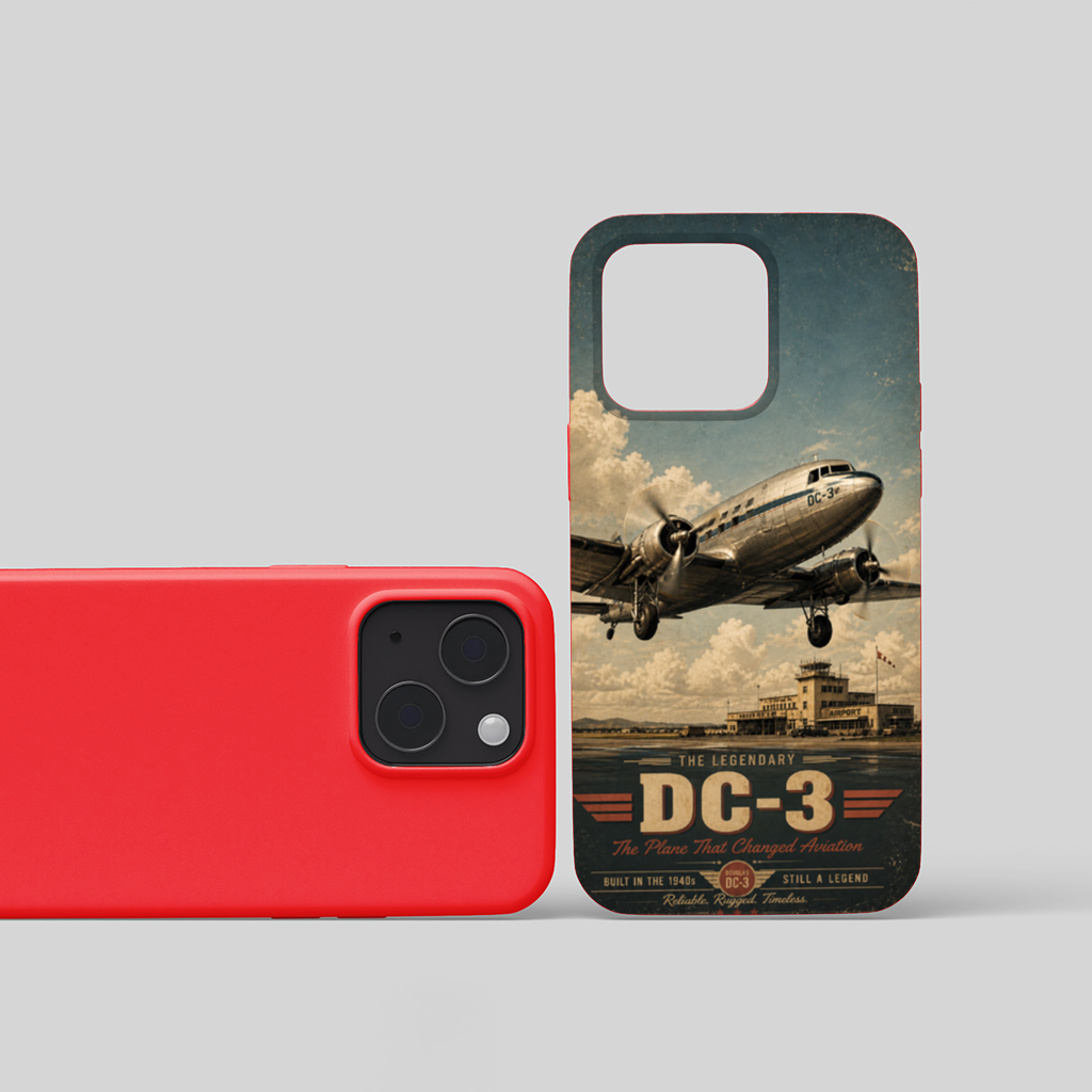 Douglas DC-3 Vintage Aviation iPhone 15 Plus Case