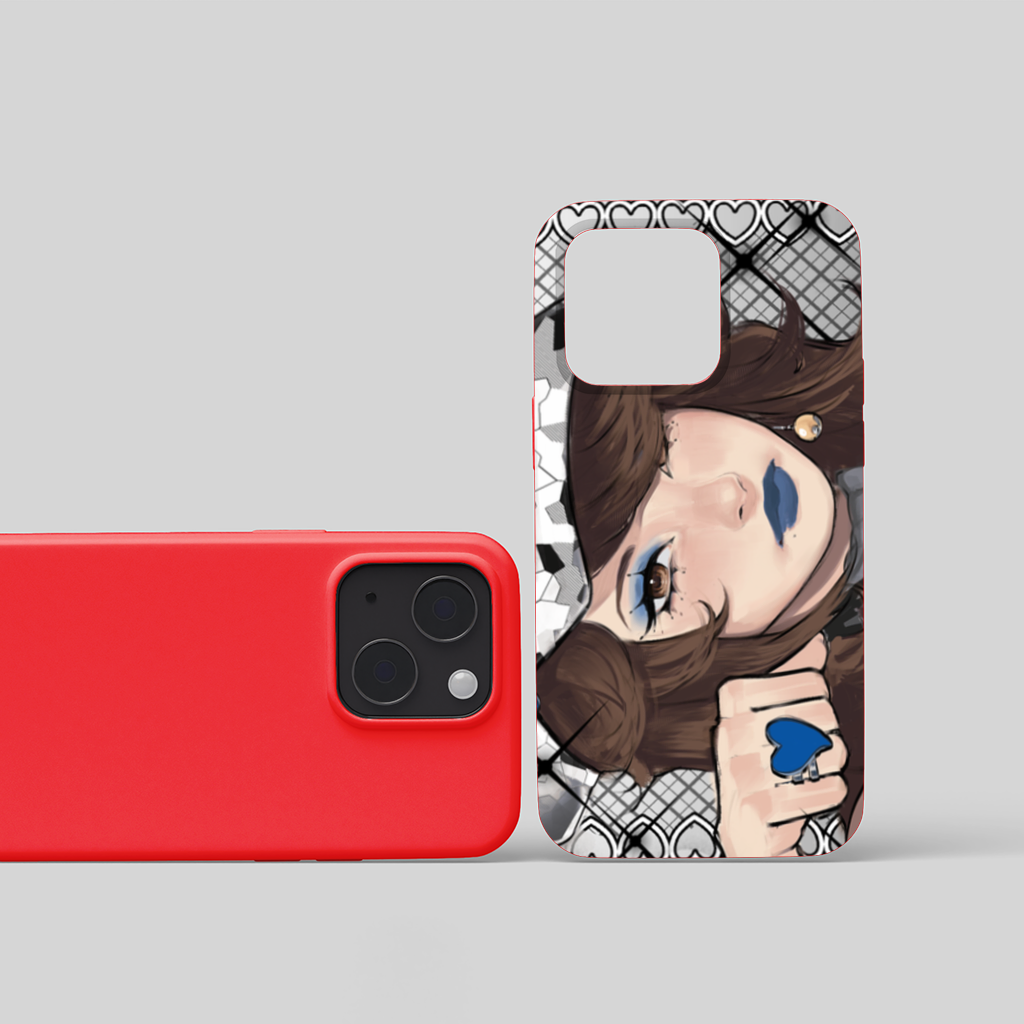 blue heart iPhone 15 Plus Case