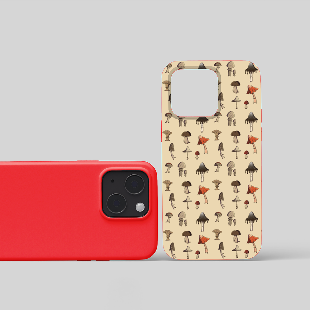 Sad Mushrooms iPhone 15 Plus Case