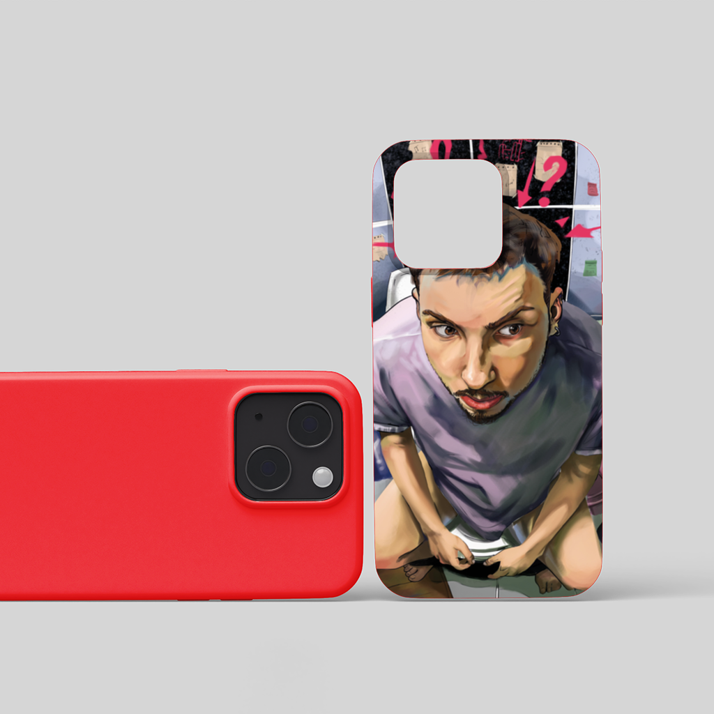 Toilet allegory iPhone 15 Plus Case