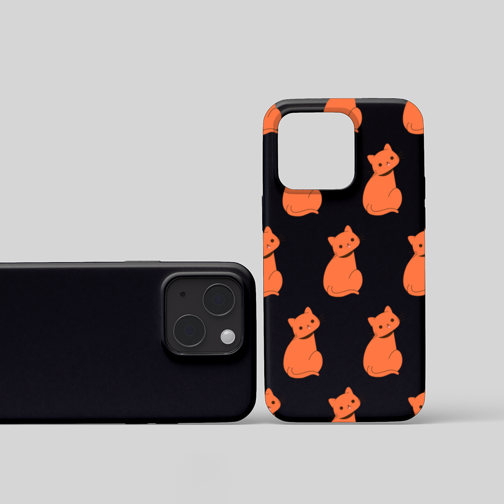 Kawaii Orange Cat Blep iPhone 15 and Plus Case