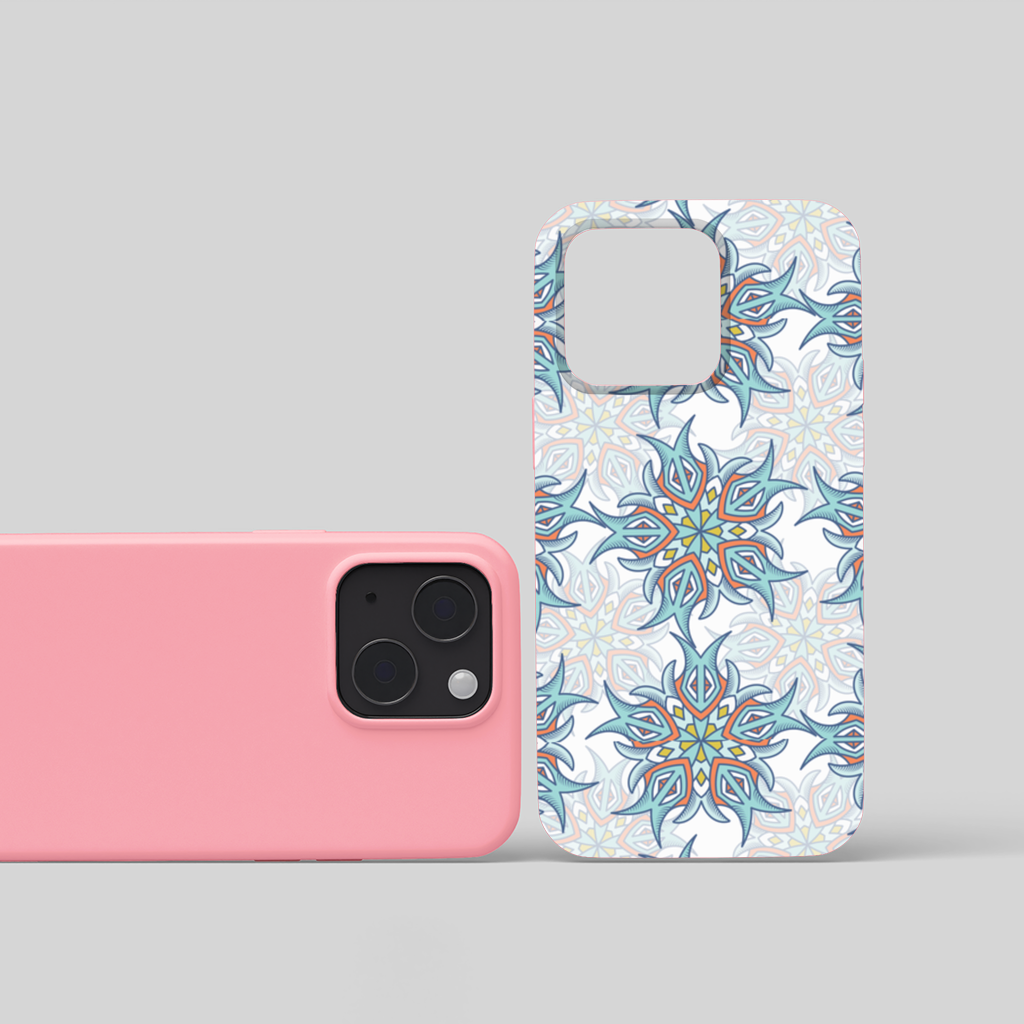 An abstract visual iPhone 15 and Plus Case