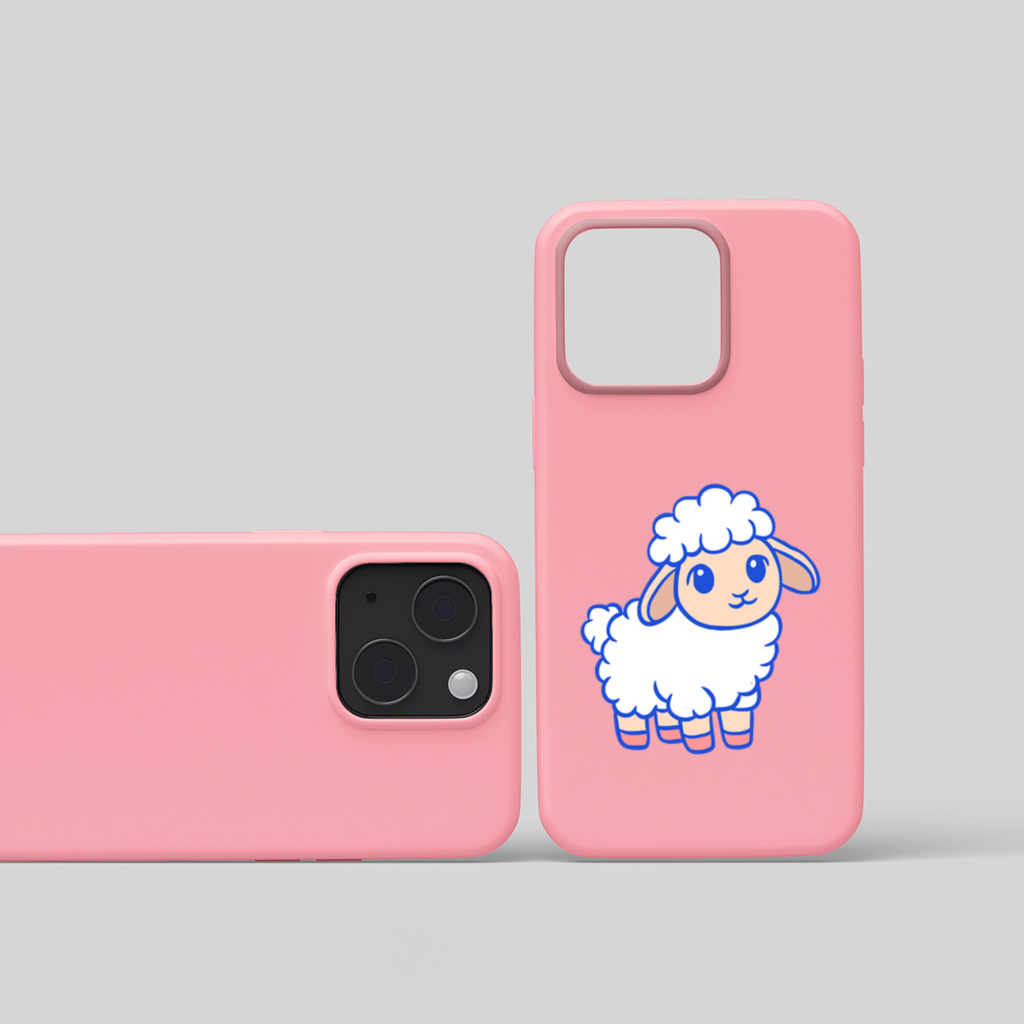 Cute Kawaii Lamb iPhone 15 and Plus Case