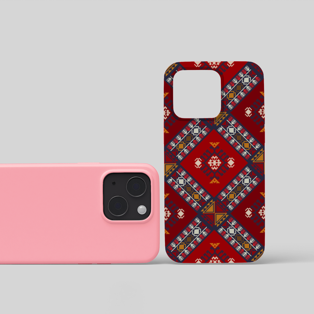 Traditional Kilim Pattern Motif iPhone 15 and Plus Case